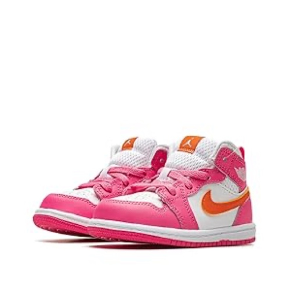 Nike Air Jordan 1 Mid GS 'Pinksicle Orange' Size 10.5 US
